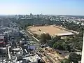 Aerial view from MG road Utility Building