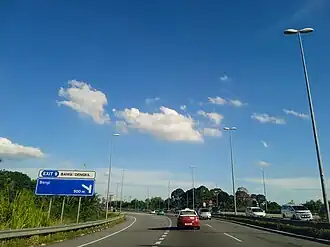 Bangi Dengkil Interchange (Exit 9) Southbound View (220730) 1.jpg