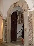 Access door on the first floor