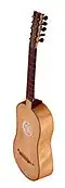 Modern copy of Baroque guitar