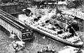 Batory arriving in New York City
