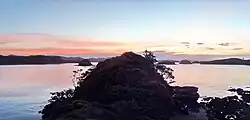 View of Rawhiti, looking south from Orerewai Point