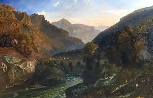 A View of Tende by Paul Huet