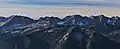 Beebe Mountain (left) and Elija Ridge seen from the north at Crater Mountain