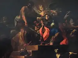 The beheading of St George by Francesco Zahra (1763) located in the choir of the basilica.