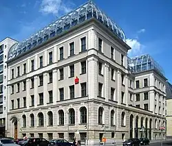 The same building in 2009, heavily remodeled and repurposed as head office of DSGV