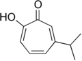 Hinokitiol is a monoterpenoid, a tropolone derivative.