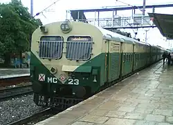 An older MEMU set with the initial blunt nose design.