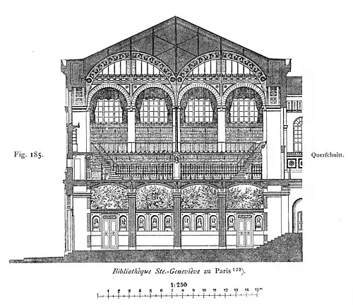 Hall and reading room (section)