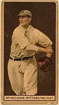 Bill McKechnie managed the Reds for eight seasons and won the World Series in 1940 with the team.