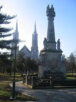 Roman Catholic Church and the square