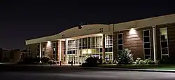 The new main entry to the school