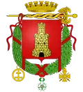 Arms in effect today, reverting to the original arms of the 13th century.