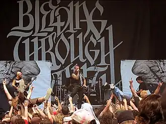 Bleeding Through performing in 2006