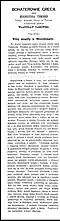 A Polish translation of a French work depicting the use of a series of dots as a dinkus. The dinkus is used to separate the translator's notes from the text.