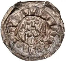 Vogts of Weida-Gera, Vogtei of Henry VIII or IV, 1281–1320, diameter 43&nbsp;mm, 0.69&nbsp;g