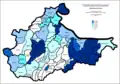Share of Serbs in Brcko by settlements 1961