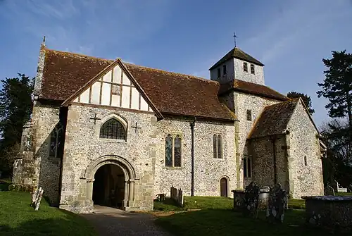 Image 79The church at Breamore in the west of the county, north of the New Forest (from Portal:Hampshire/Selected pictures)