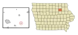 Location of Readlyn, Iowa