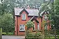 A view of Bretherton Lodge at Bank Hall from the road
