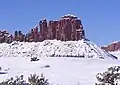 Bridger Jack Butte in winter