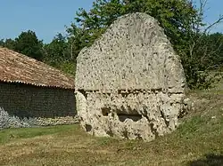 Northwest wall, inside face