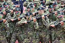 M4 armed policemen