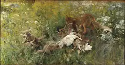 A fox family, 1886