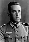 A man wearing a military uniform.