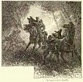 "Burroughs and the Sheriffs," by illustration Alfred Rudolph Waud, in A Popular History of the United States, Vol. 2, by William Cullen Bryant, New York: Charles Scribner's Sons, 1878, p.&nbsp;470