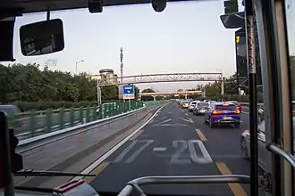In Jingtong Expressway in Beijing