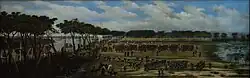 Panoramic oil painting