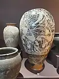 Painted pottery, France
