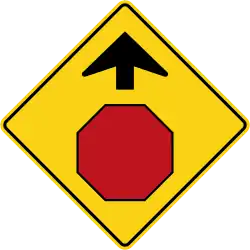 Stop sign ahead