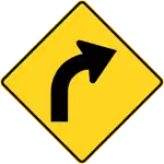 Curve to right
