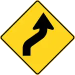 Reverse curve to right
