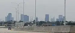 Alam Sutera CBD viewed from Kunciran–Serpong Toll Road