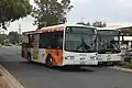Volgren bodied Irisbus Metro at Hoppers Crossing station in December 2023