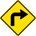 PG-2a Sharp curve to right