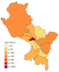 Confirmed deaths by province of Cuzco.