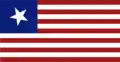 Digital remake of the "Lone Star" flag flown on admission day in San Francisco[63]