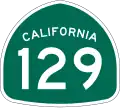 State Route 129 marker