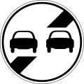 End of overtaking prohibition
