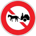 No animal-drawn carts