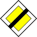 End of priority road