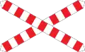 Single track railway crossing