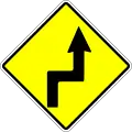 Double sharp curve first to the right
