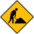 Workers ahead