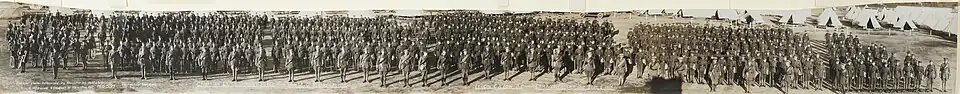 Canadian Expeditionary Force, 146th O.S. Battalion, Camp Valcartier, Sept. 5, 1917. Lt.-Col. C.A. Low, OC No. 597 (HS85-10-32562)