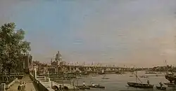 The Thames from the Terrace of Somerset House, Looking toward St. Paul's
